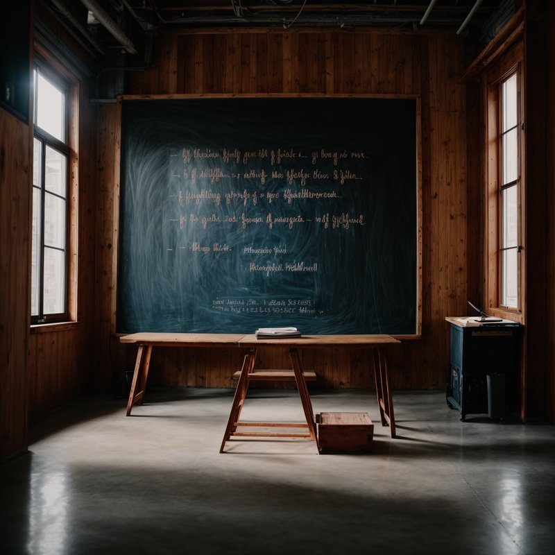 A chalkboard with the words "Primary Purpose" written in large letters, surrounded by smaller words like "politics," "religion," and "controversy," all crossed out, emphasizing the group&#x27;s focus.