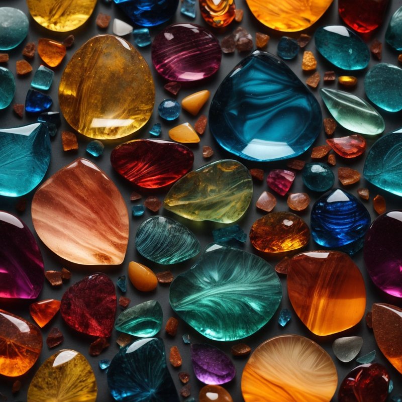 A mosaic of different colored glass pieces, symbolizing the unique and multifaceted nature of spiritual awakenings.